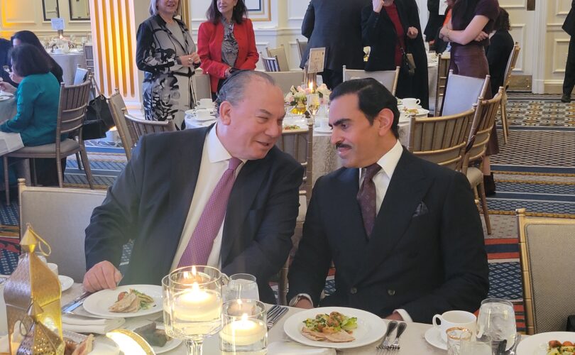 Rabbi Schneier Marc and Bahraini Ambassador to the US Sheikh Abdullah bin Rashid Al-Khalifa